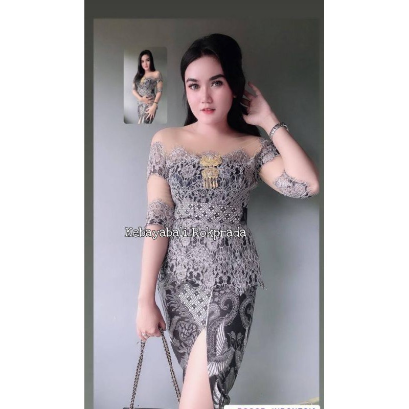 Jual Satu Set Kebaya Bali Kebaya Sabrina Kebaya Wisuda Shopee Indonesia