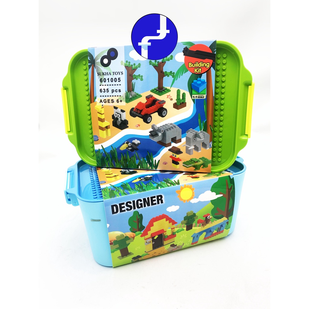 Jual Mainan Anak Building Kit Panlos Brick Wange Designer 625 Blocks ...