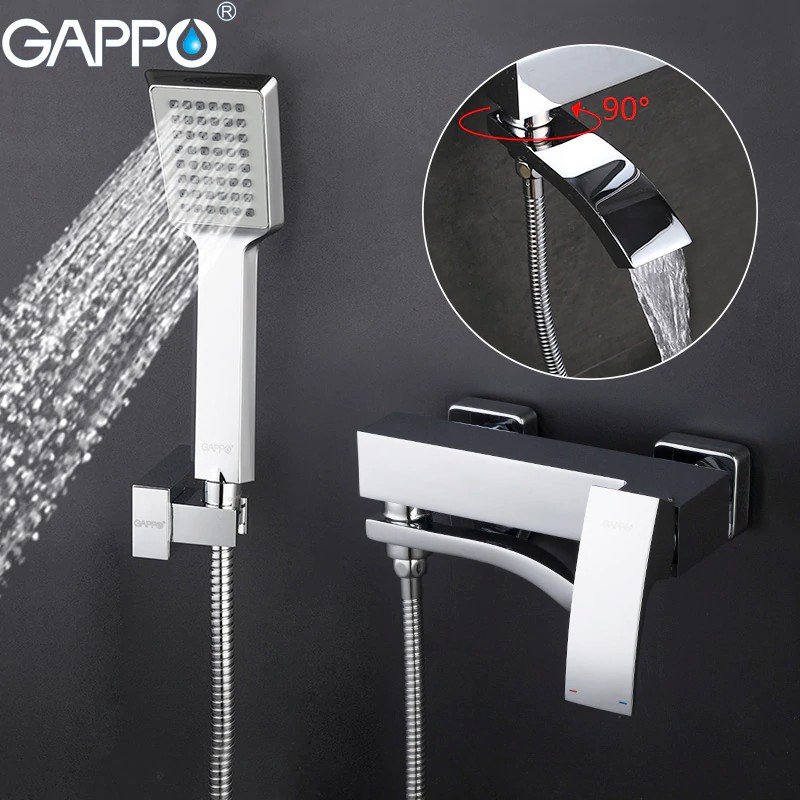 Jual Shower Mandi Tekanan Tinggi Gappo Shower Faucets White Wall Bathroom Mixer Brass Bathroom