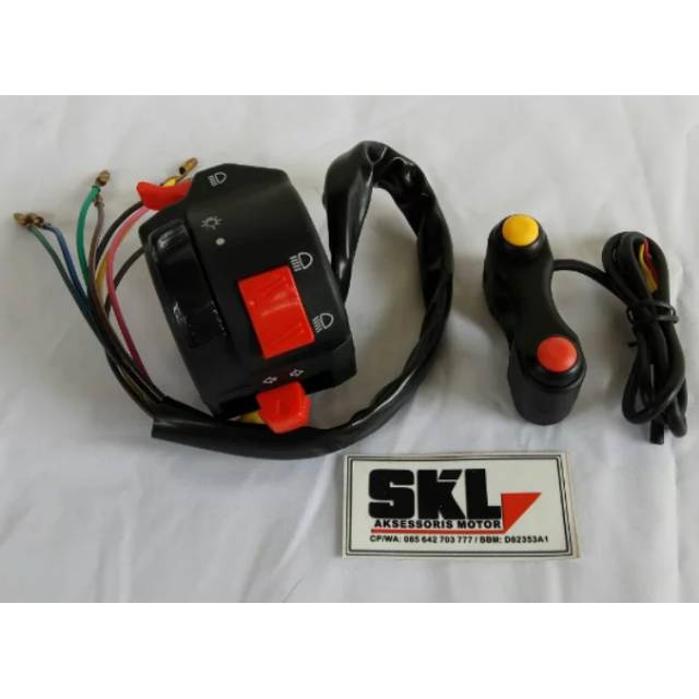 Jual Satu sett Switch Holder Saklar Kanan Kiri | Shopee Indonesia