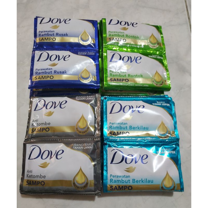 Jual Dove Shampoo Sachet 12pc 9ml Dove Sachet Shampoo Dove Shopee Indonesia
