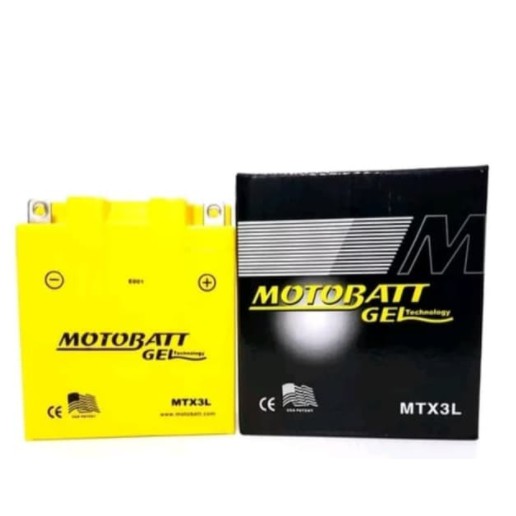 Jual AKI MOTOR YAMAHA RX KING MTX3L AKI KERING MOTOBATT | Shopee Indonesia