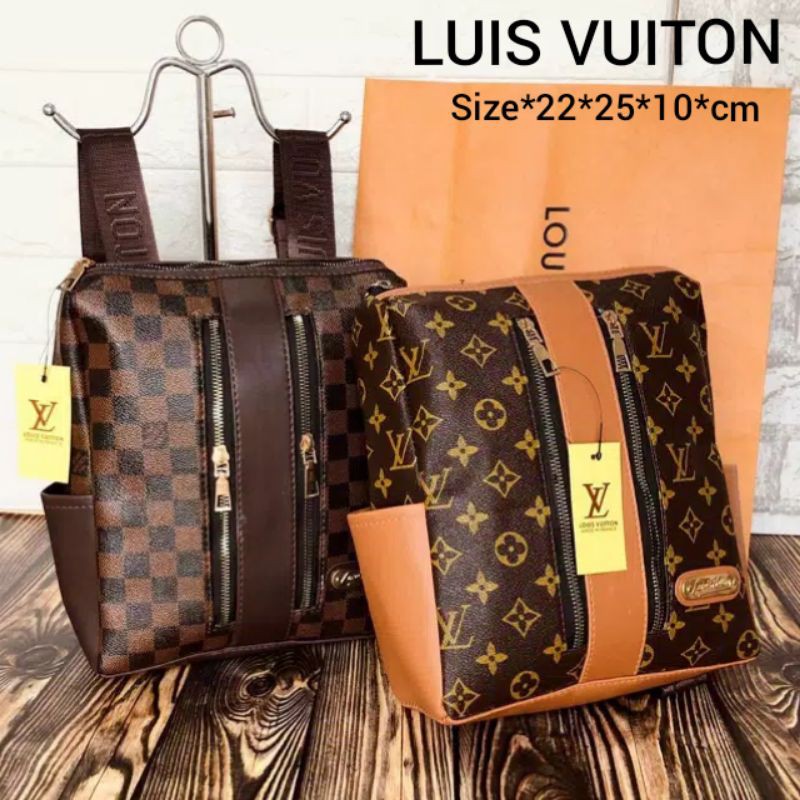 TURUN HARGA!! Tas ransel LV kw, Fesyen Wanita, Tas & Dompet di Carousell