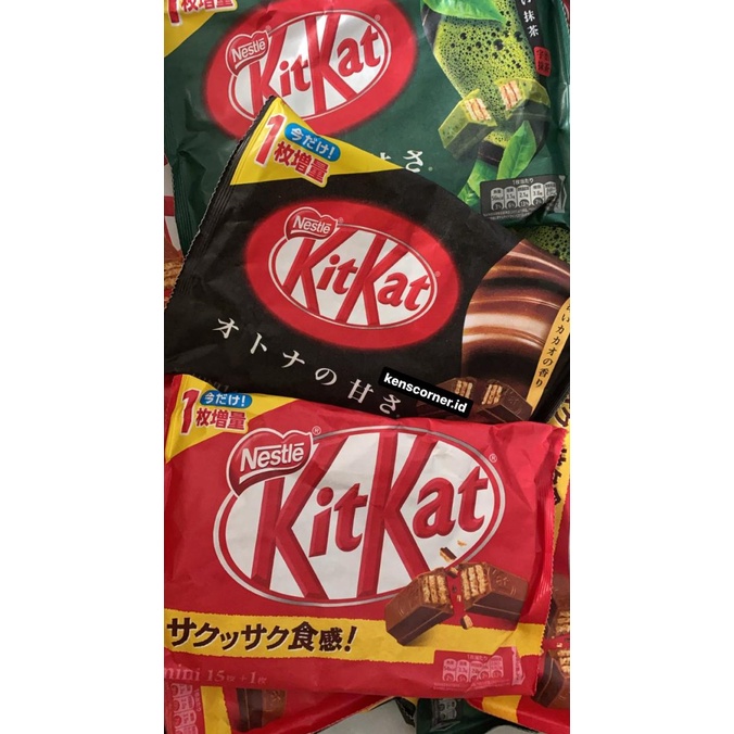 Jual KIT KAT GREEN TEA / KIT KAT ORIGINAL / KIT KAT DARK CHOCOLATE