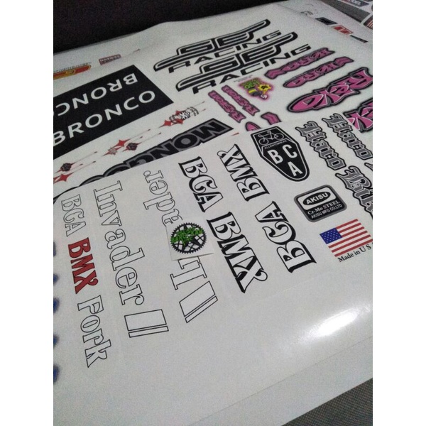 Jual decal bmx sticker bmx bca invader repro | Shopee Indonesia