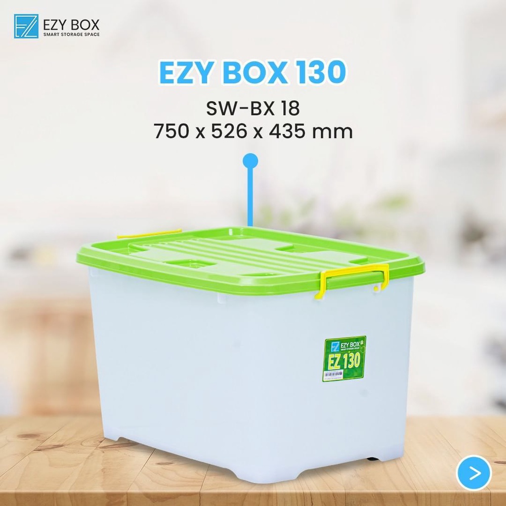 Jual Box Penyimpanan Container Ezy Box 130 Liter Box Tempat Mainan Box Plastik Box Roda Box 8561