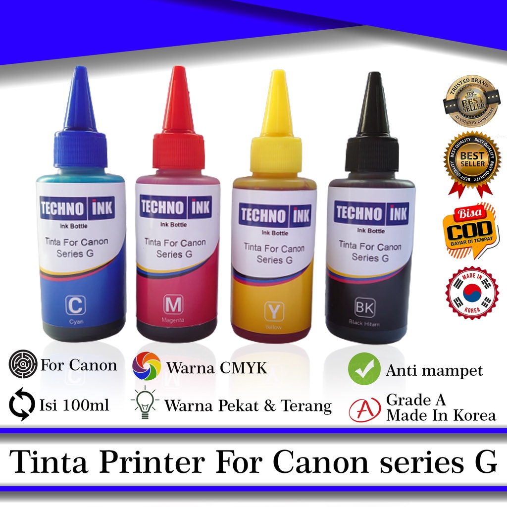 Jual Tinta Printer Canon Series G printer tinta berkualitas 100 ml