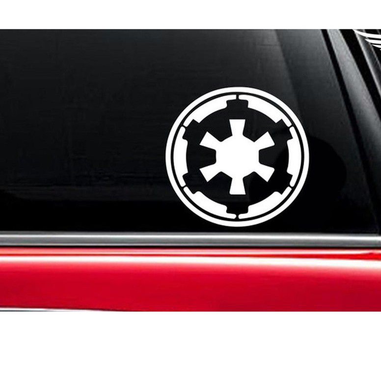 Sticker Star Wars Empire Galactique - Vinyle 125x125mm - Pour Voiture, Fenêtre, Mur