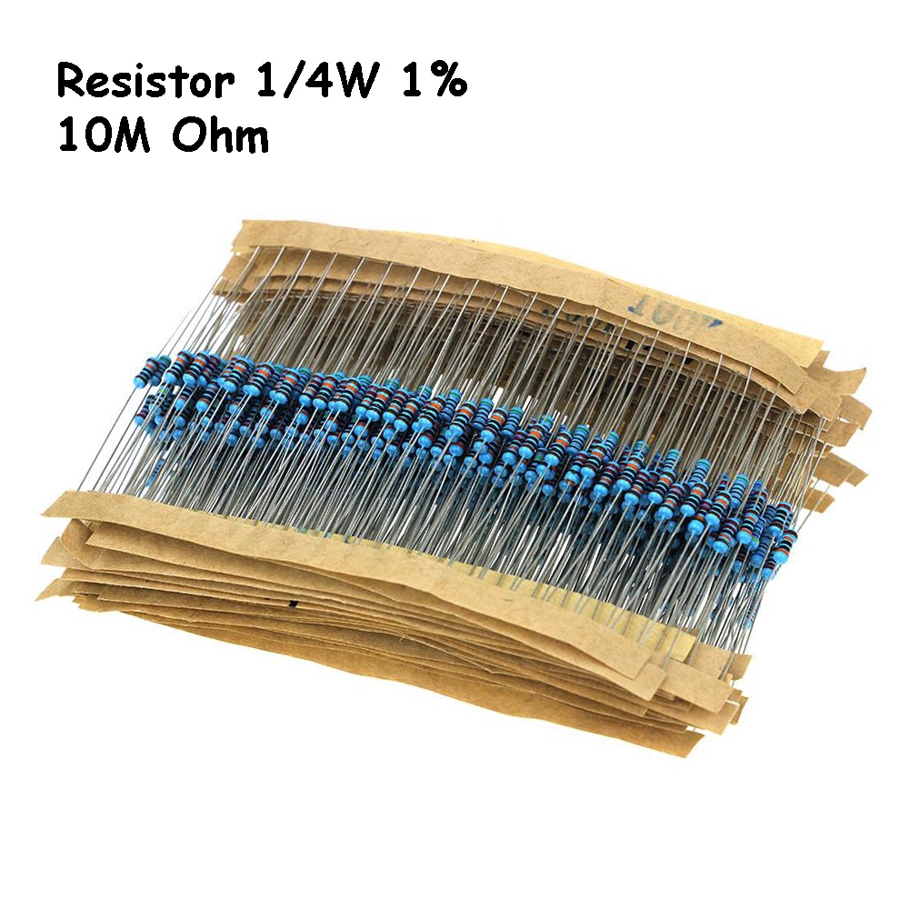 Jual Resistor Metal Film 10MOhm 10M Ohm 10000K Ohm 1/4W 0,25W Toleransi ...