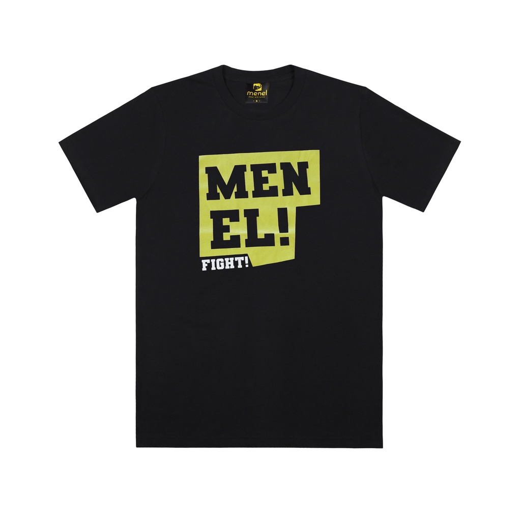 Jual Menel Tshirt Menel Fight Black Tees | Shopee Indonesia