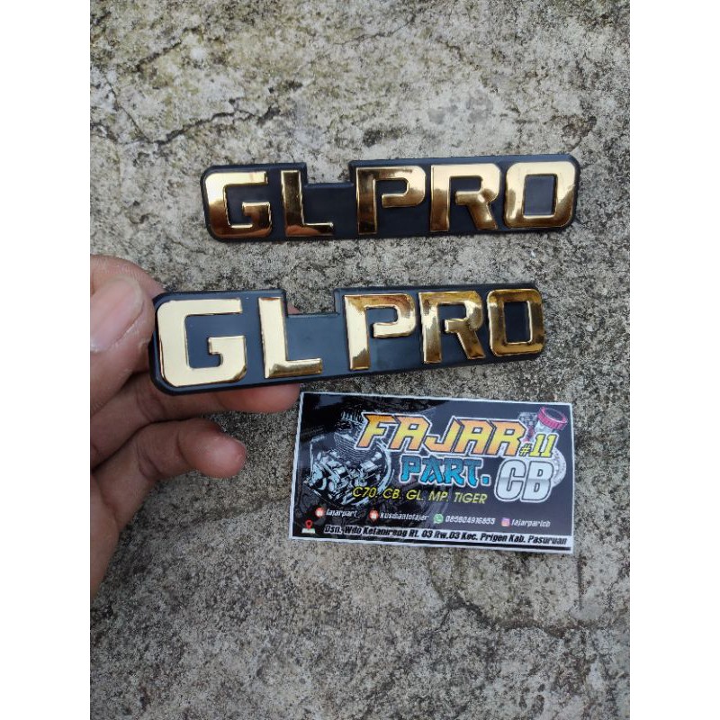 Jual emblem tempong aki lambang tempong aki GL pro harga 1 biji