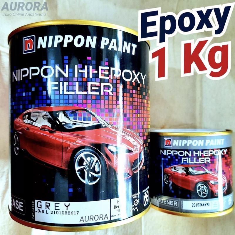 Jual Nippon Hi Epoxy Filler Grey Kg Nippe Paint Abu Poksi Dasaran Epoksi Cat Duco Duko Diko