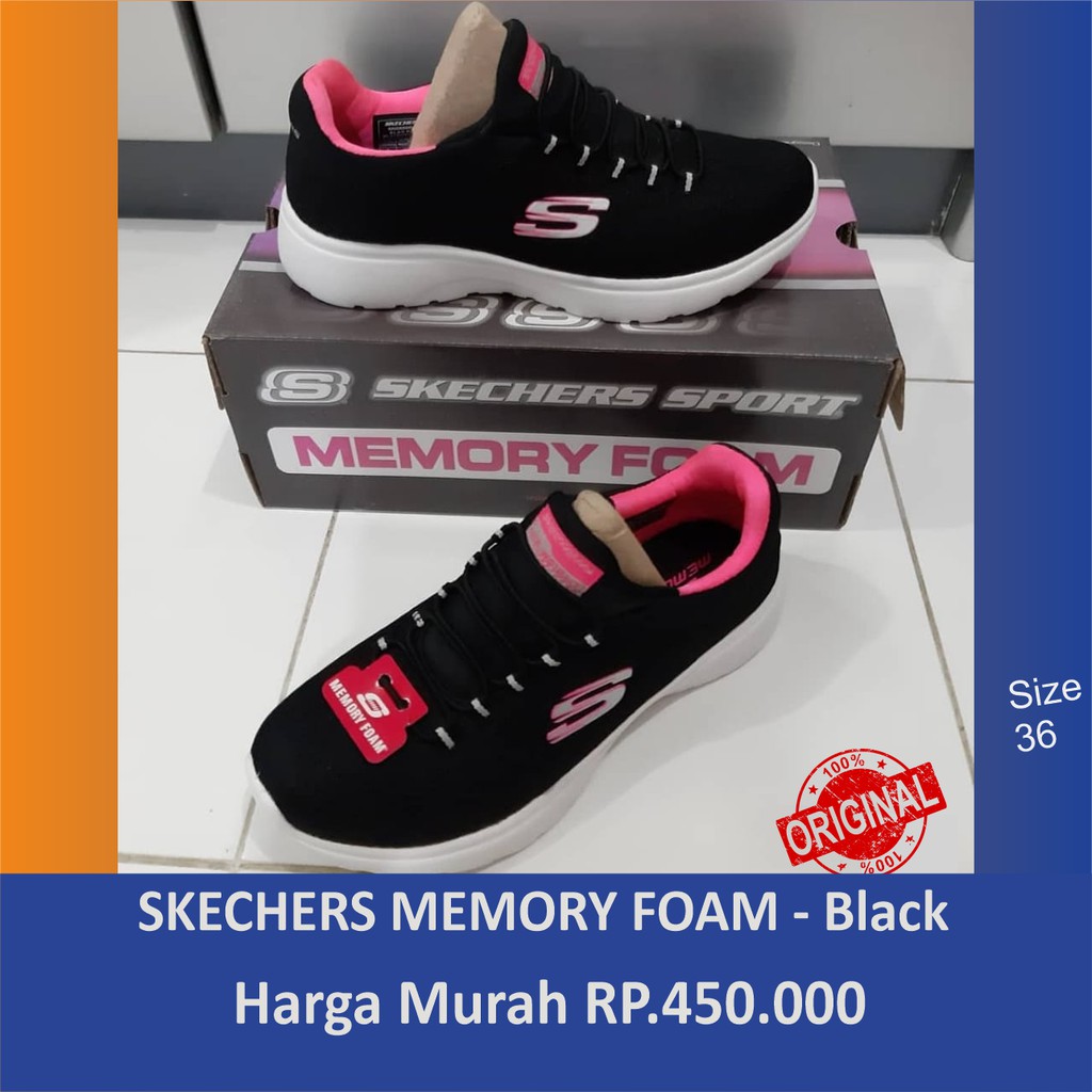 Harga sepatu clearance skechers memory foam