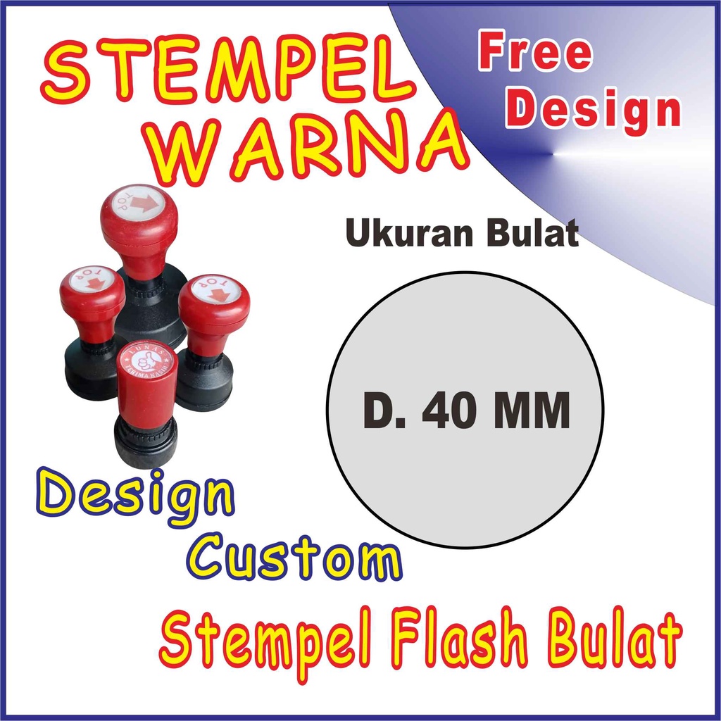 Jual Stempel Warna Flash Otomatis Custom Shopee Indonesia