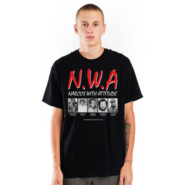Jual KAOS MOVIE NARCOS WITH ATTITUDE - NWA / UNISEX / GILDAN