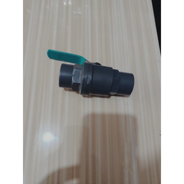 Jual Stop Kran Air Ball Valve Pvc Gagang Besi Engkol Shopee