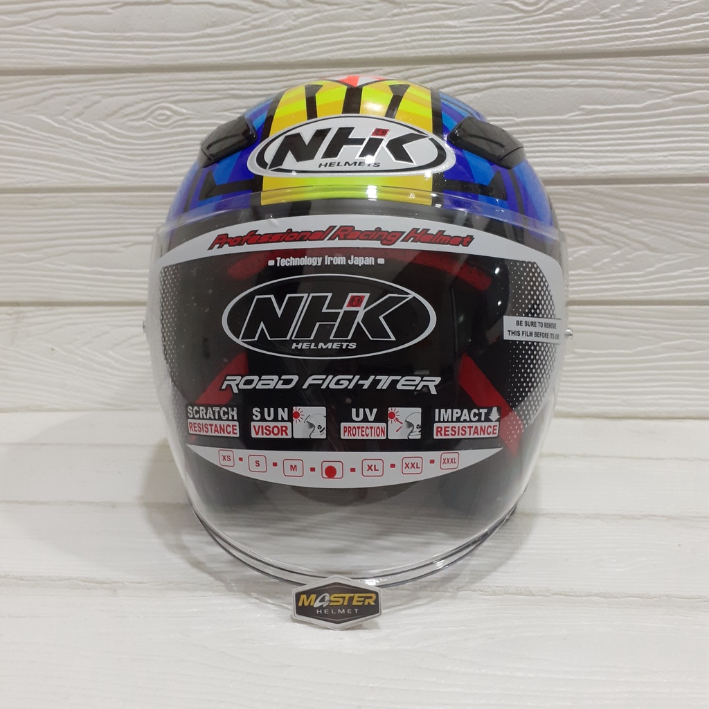 Jual HELM NHK HALF FACE R1 GP EDITION TITO RABAT BLACK GLITERS | Shopee ...