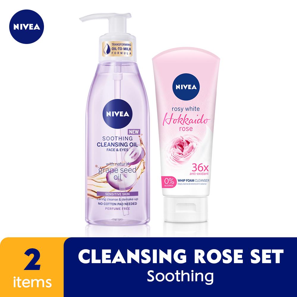 Jual NIVEA Soothing Cleansing Oil With Grape Seed Oil 150 mL + Hokkaido