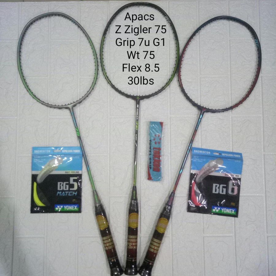Jual NEW! RAKET BADMINTON APACS Z ZIGGLER 75 ORIGINAL FREE PEMASANGAN
