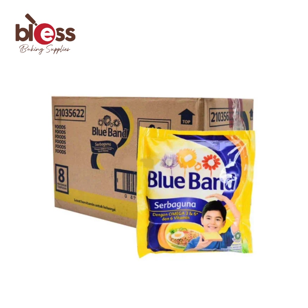 Jual MARGARINE BLUE BAND SACHET 200 GR / BLUE BAND SACHET CTN ( 60 PCS