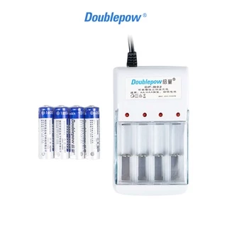 DOUBLEPOW DP-B02 - Charger Baterai 4 slot AA/AAA with 4PCS AA 1200mAh