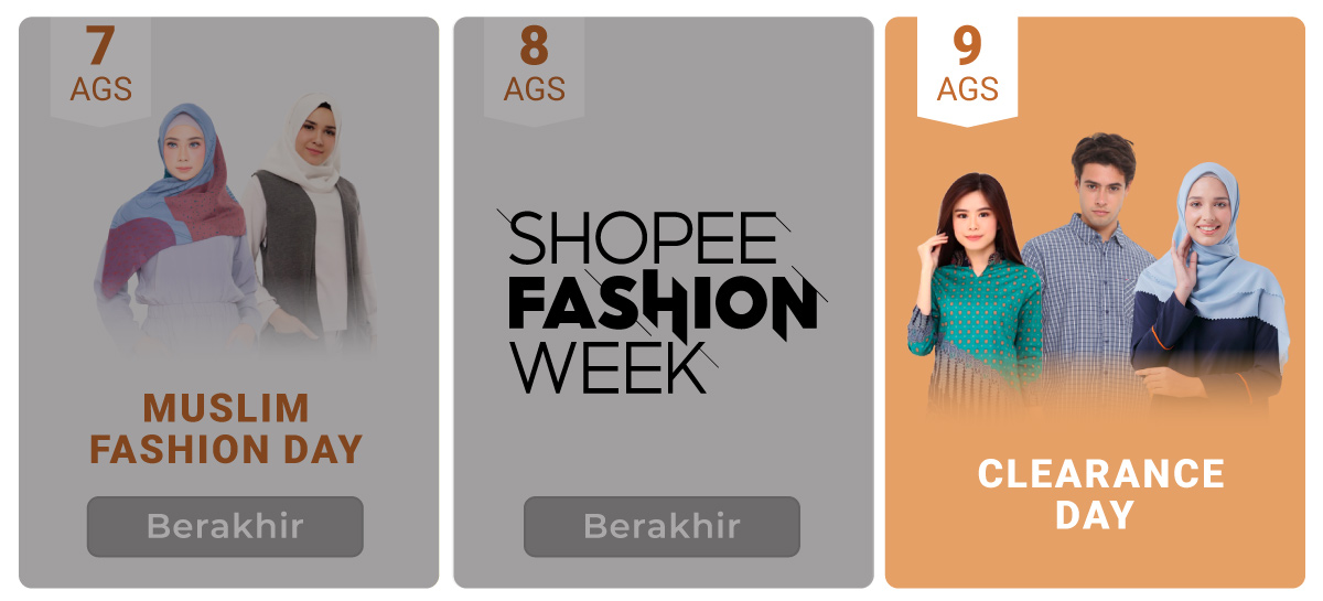 Shopee Fashion Week Clearance Day | 9 Ags