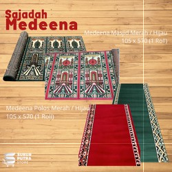 Karpet Sajadah Roll Medeena Ukuran 105 X 570 CM Sajadah Karpet Masjid Roll | Ant