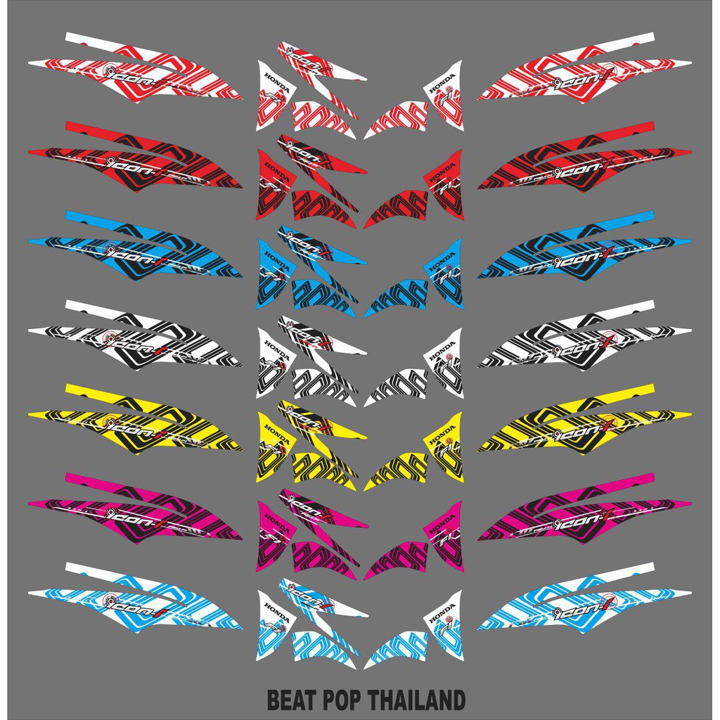 Jual striping stiker beat pop icon v3 | Shopee Indonesia