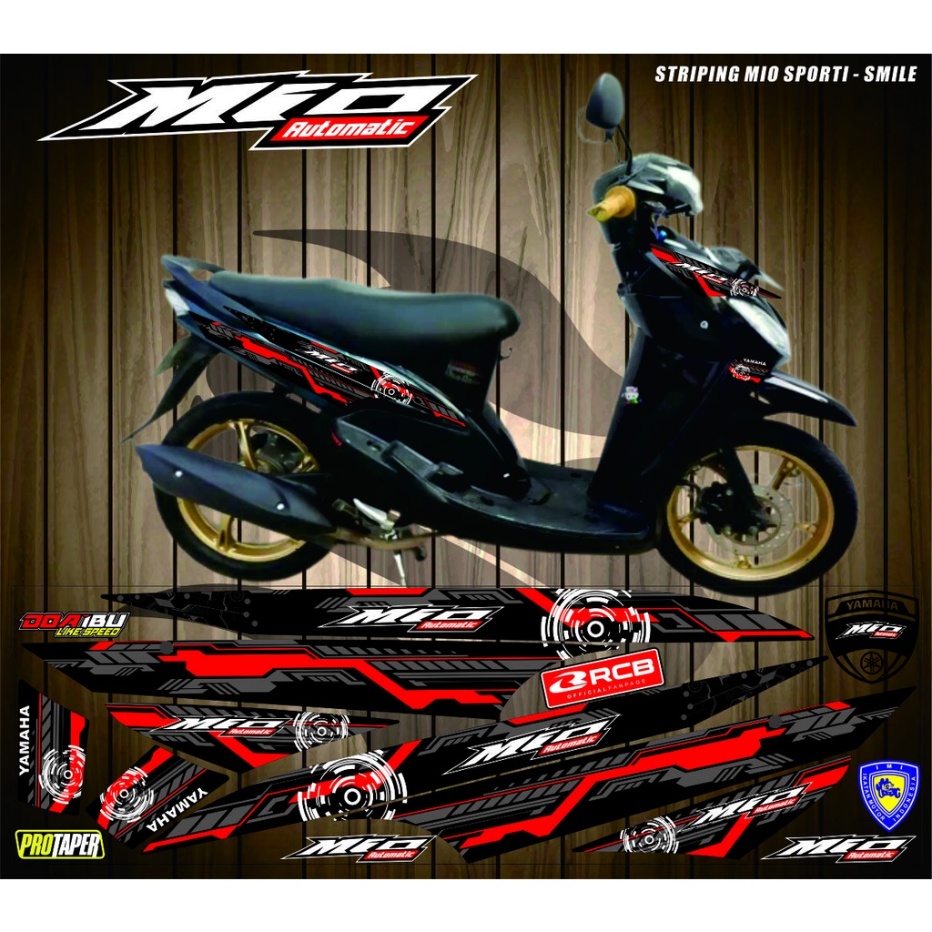 Jual STIKER STRIPING MOTOR VARIASI MOTOR YAMAHA MIO SPORTY OLD/MIO ...