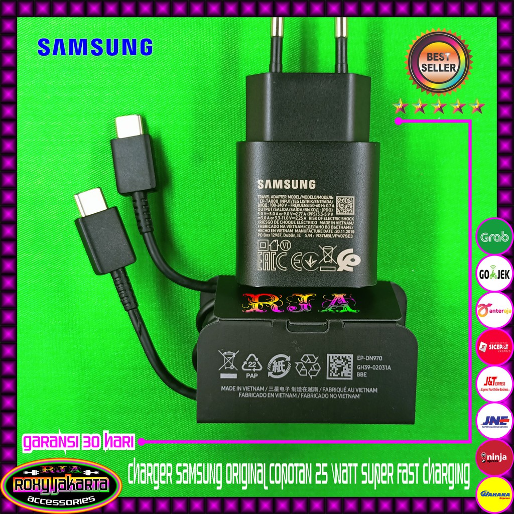 Charger Samsung Galaxy S21 S21 Plus S21 Ultra Original 25 W