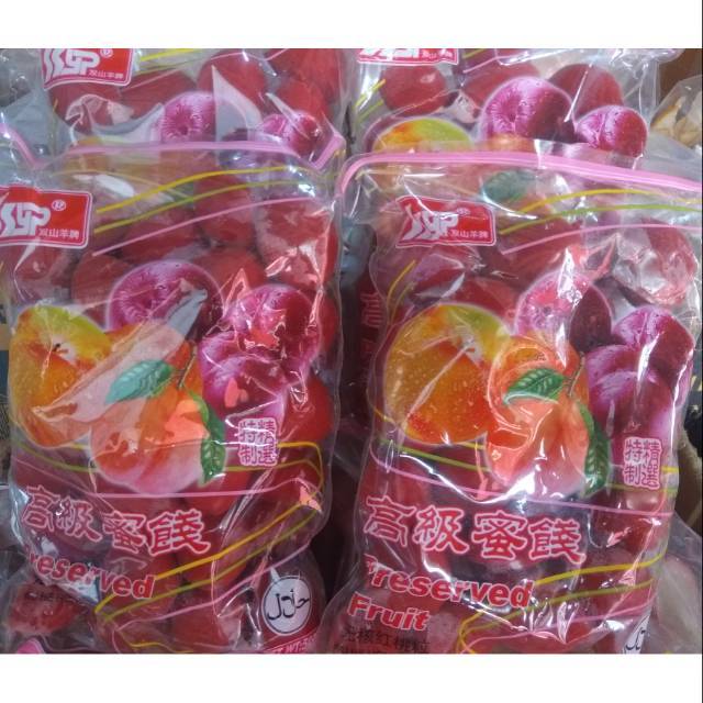 Jual Halal Manisan Buah Peach Tanpa Biji Logo Halal Persik Sian Tou