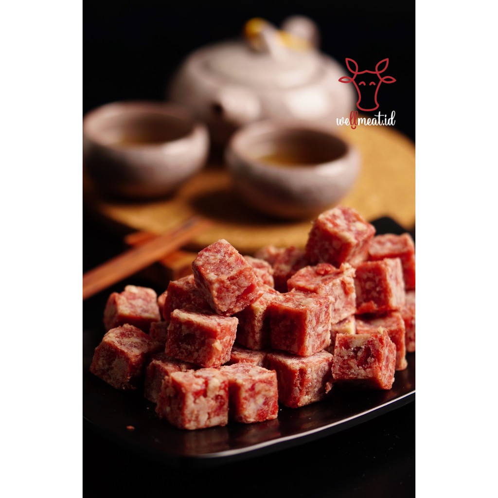 Jual Daging Sapi Wagyu Saikoro Beef Steak Cubes Import 500gram | Shopee ...