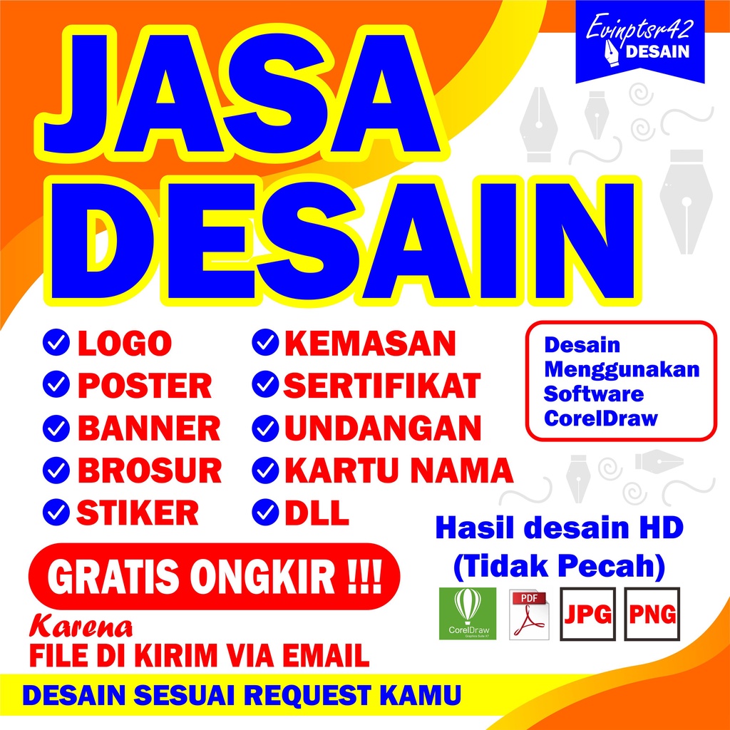 Jual Jasa Desain Grafis Gratis Ongkir Desain Logo Banner Poster