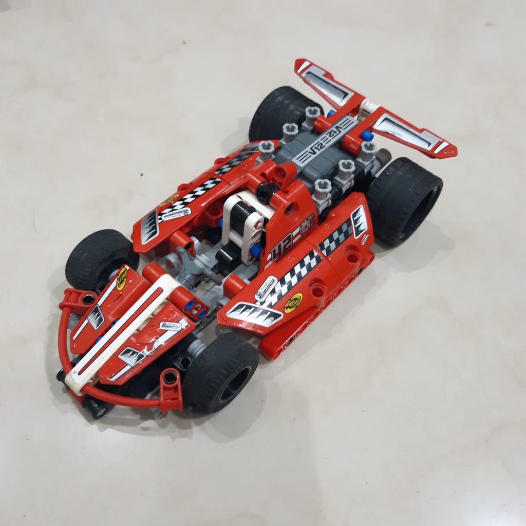 Jual Lego MOC Technic Mobil balap Race Car Pullback Motor ori original ...