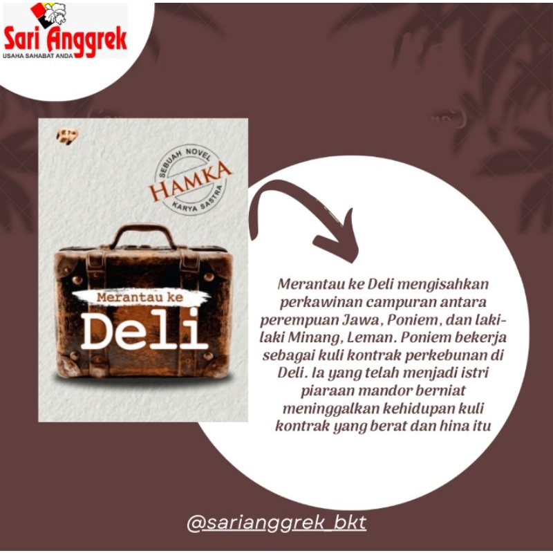 Jual BUKU NOVEL MERANTAU KE DELI, NOVEL DARI LEMBAH CITA-CITA (BUYA ...