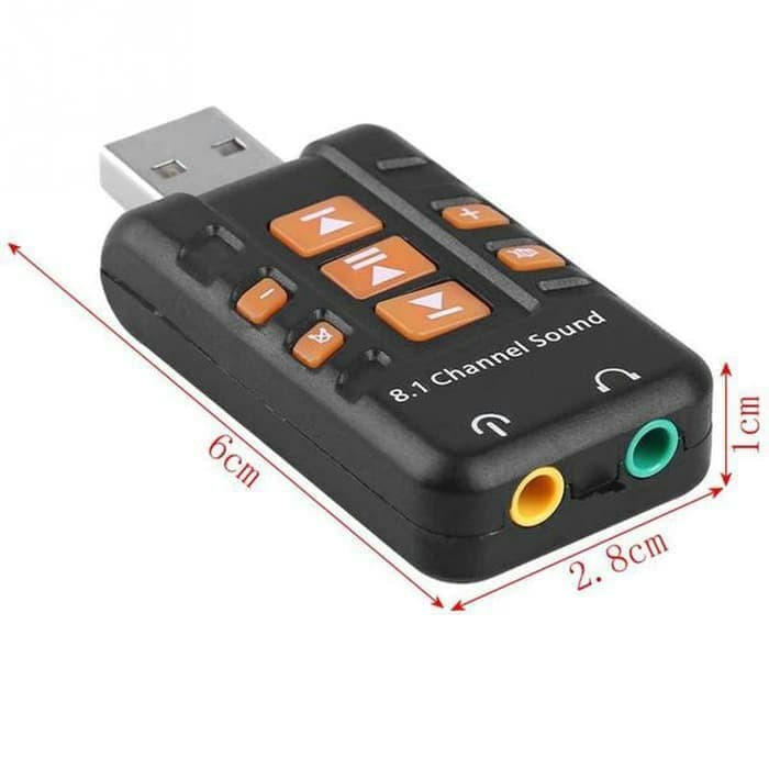 Jual USB Sound Card Adapter 8.1 Channel External Audio Shopee Indonesia