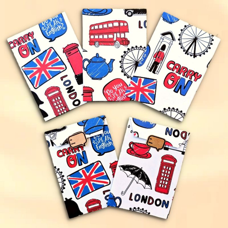 Jual [ AMPLOP + STICKER ] LONDON CARRY ON - Amplop Idul Fitri Angpau ...