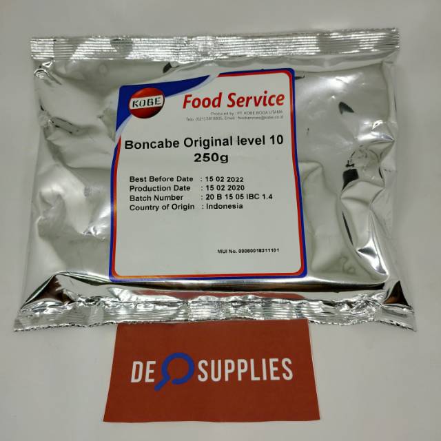 Jual Bon Cabe Level 10 Original 250gr Ukuran besar Boncabe Lv.10 ...