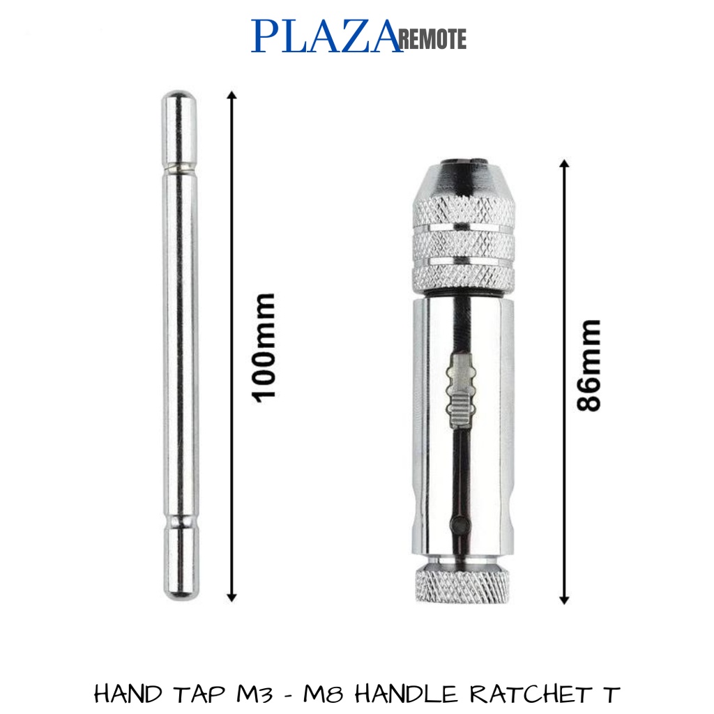 Jual HAND TAP T STANG GAGANG RATCHET ADJUSTABLE TAP WRENCH M3 -M12 ...