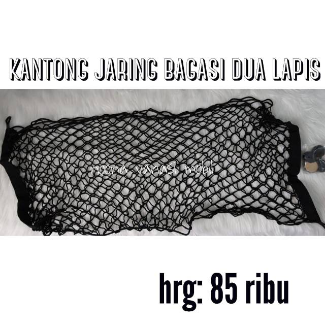 Jual kantong bagasi jaring bagasi mobil 2 lapis muat jaring bagasi ...
