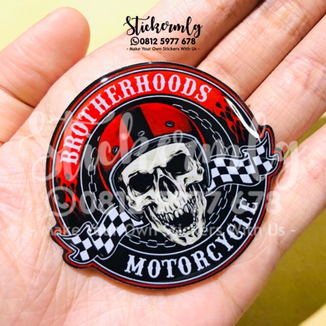 Jual Sticker Timbul Emblem Motor Brotherhood Harley Shopee Indonesia