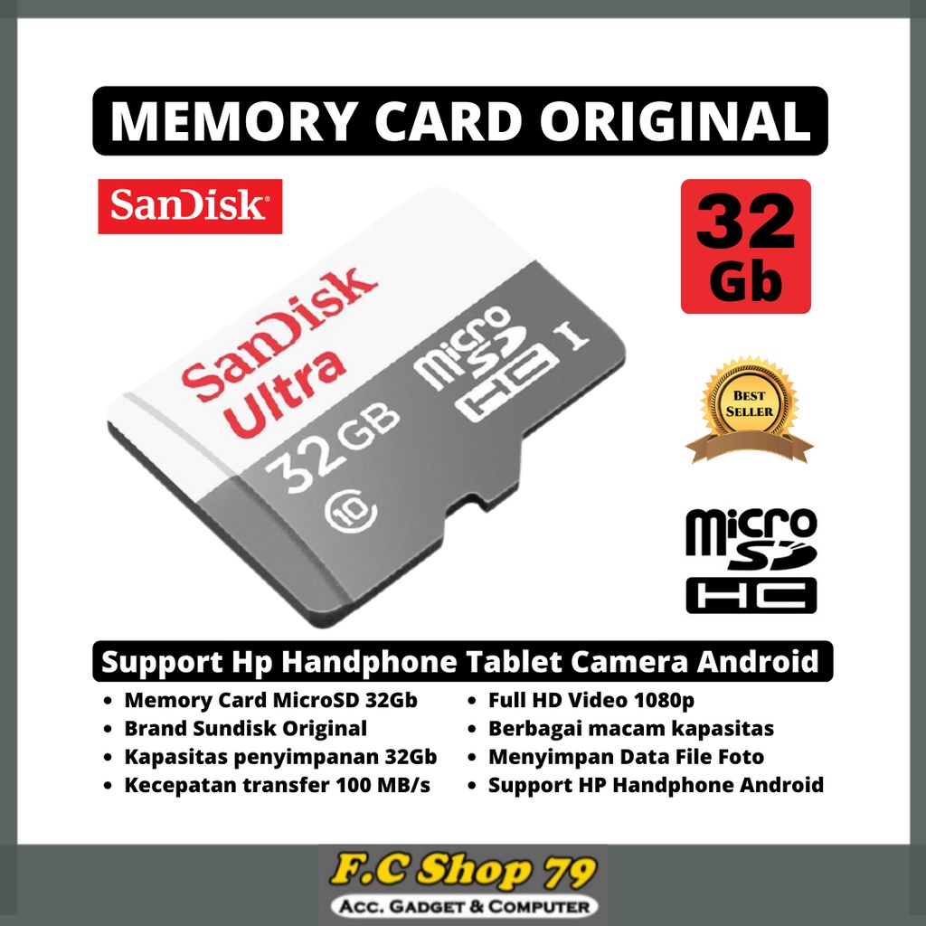 Jual HARGA PROMO Micro SD MicroSD Kartu Memory Card Hp Handphone CCTV Tablet Original 32Gb Buat