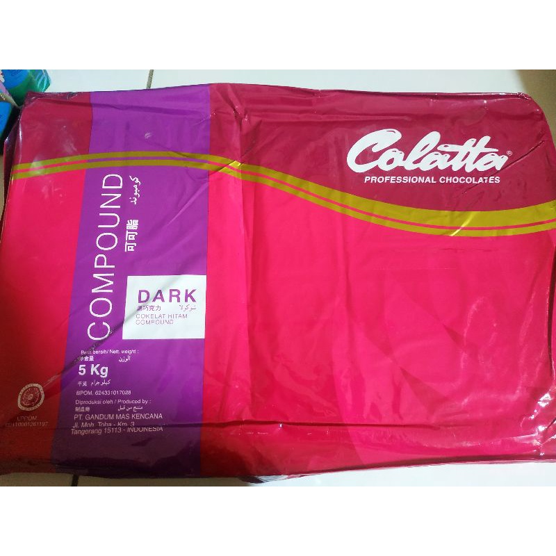 Jual cokelat compound colatta - dark 5 kg | Shopee Indonesia