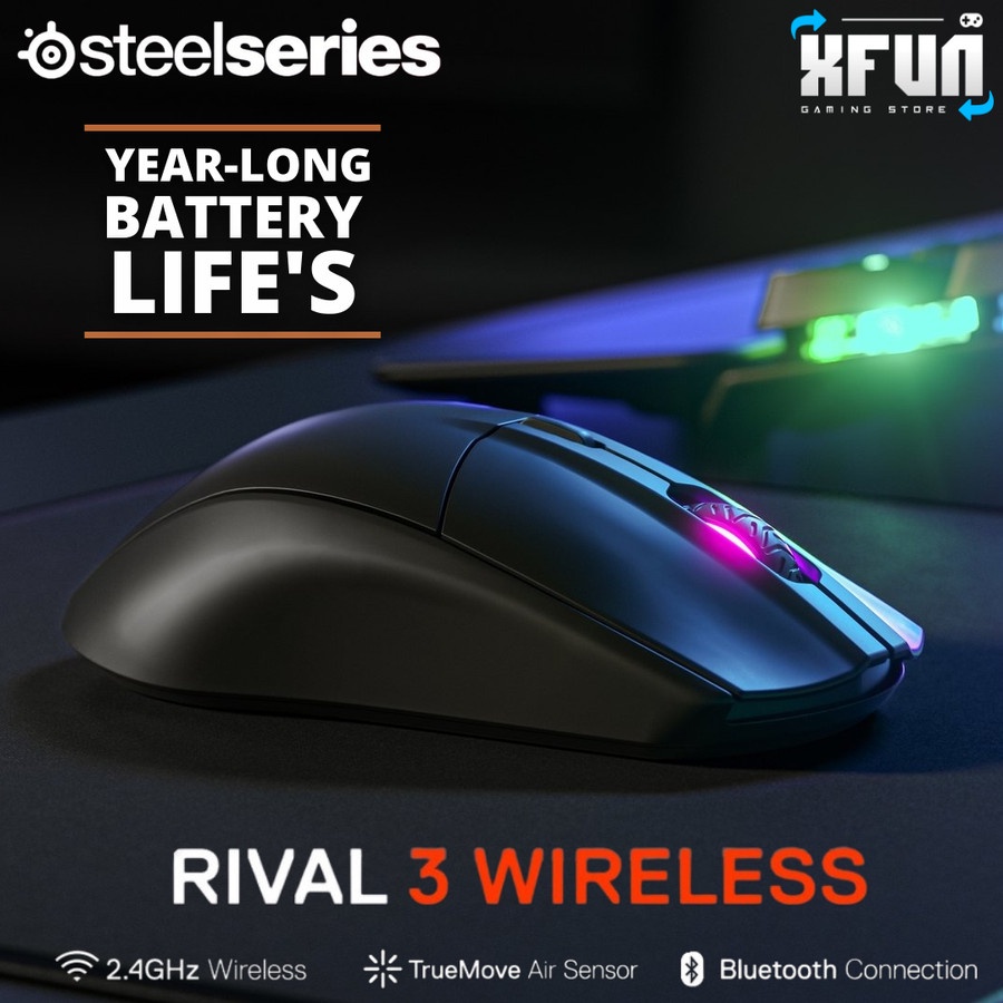 Jual SteelSeries Rival 3 Wireless - Gaming Mouse | Shopee Indonesia
