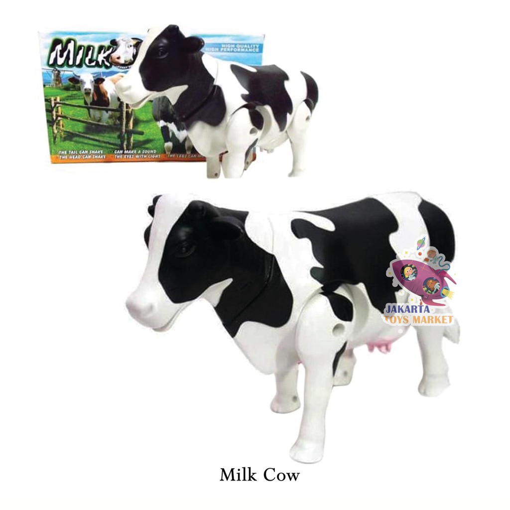 Jual JTM - Mainan Robot Sapi Ternak Milk Cow Bisa Nyala Lampu dan Suara ...