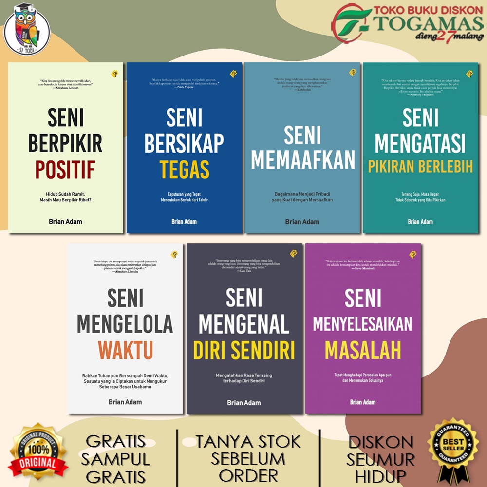 Jual SERI SENI BERPIKIR POSITIF, BERSIKAP TEGAS, MEMAAFKAN, MENGATASI ...