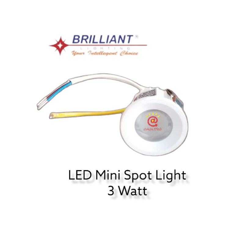 Jual BRILLIANT Lampu Downlight LED Mini Cabinet 3W 220V Warm White ...