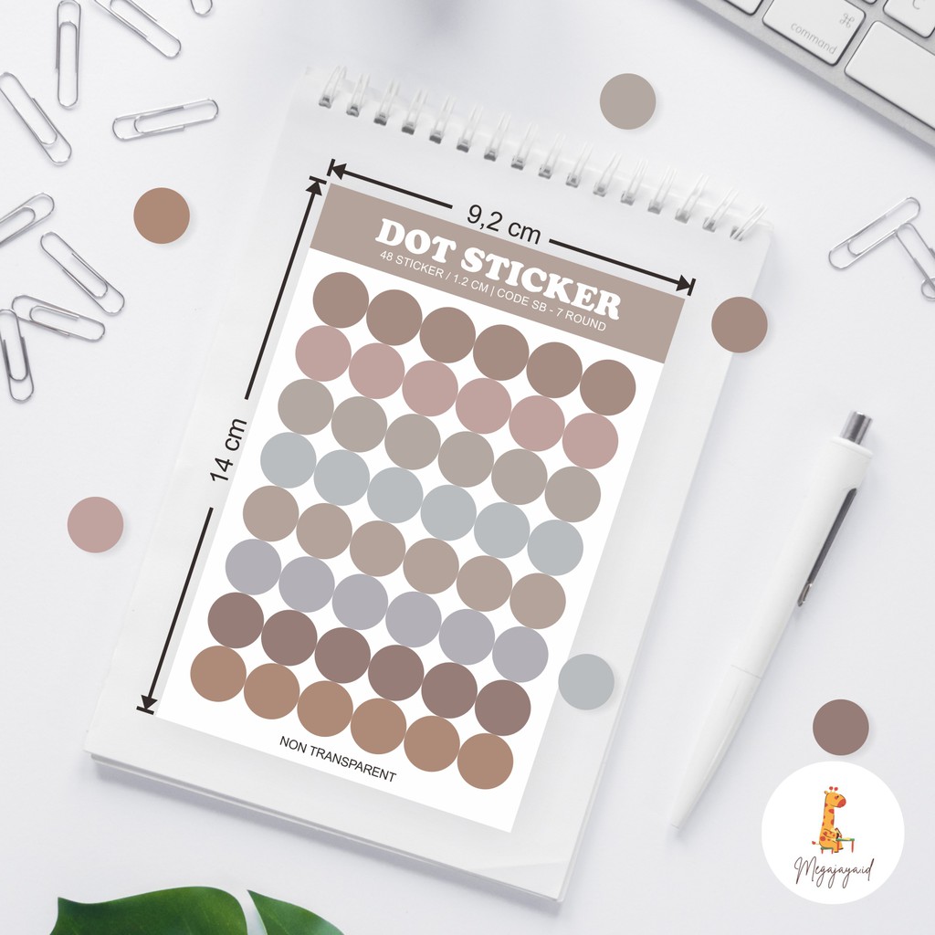 Jual STIKER DOT/BULAT COLOR PALETTE SCRAPBOOK DIY Bujo Diary Tumblr ...