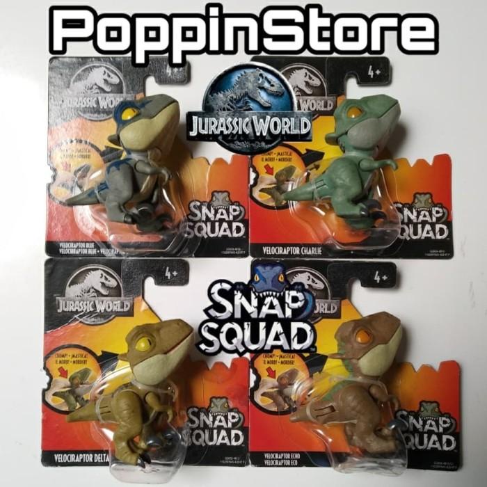 Jurassic World Giocattolo Velociraptor Charlie - Snap Squad - Camp Cretaceous - Mattel, 4+ Anni - 3