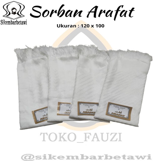 Jual SORBAN PUTIH MERK ARAFAT SORBAN HAJI TERMURAH SORBAN OLEH OLEH